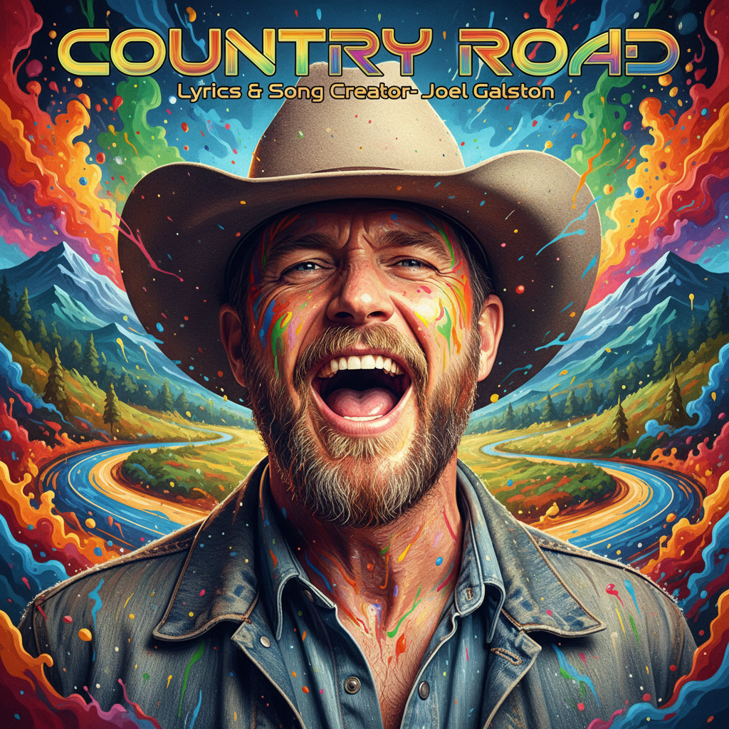 "Country Road" © — cover art by J. Michaels
