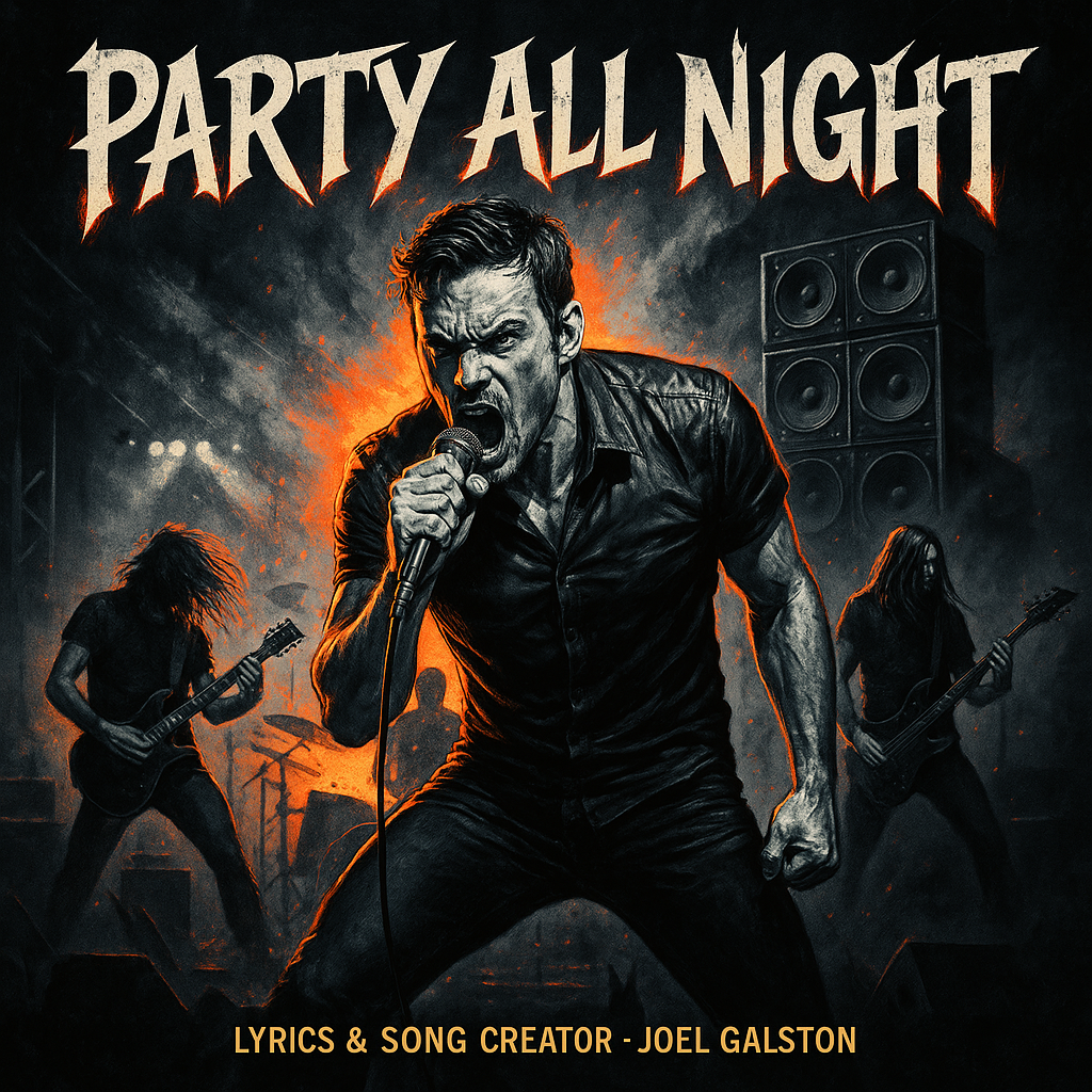 "Party All Night" © — cover art by J. Michaels