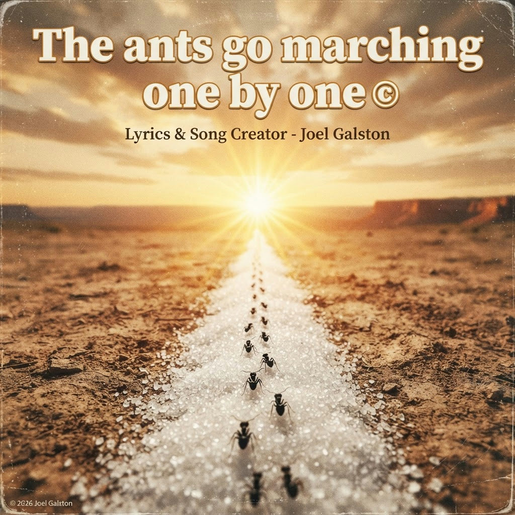 The ants go marching one by one © — cover art by J. Michaels