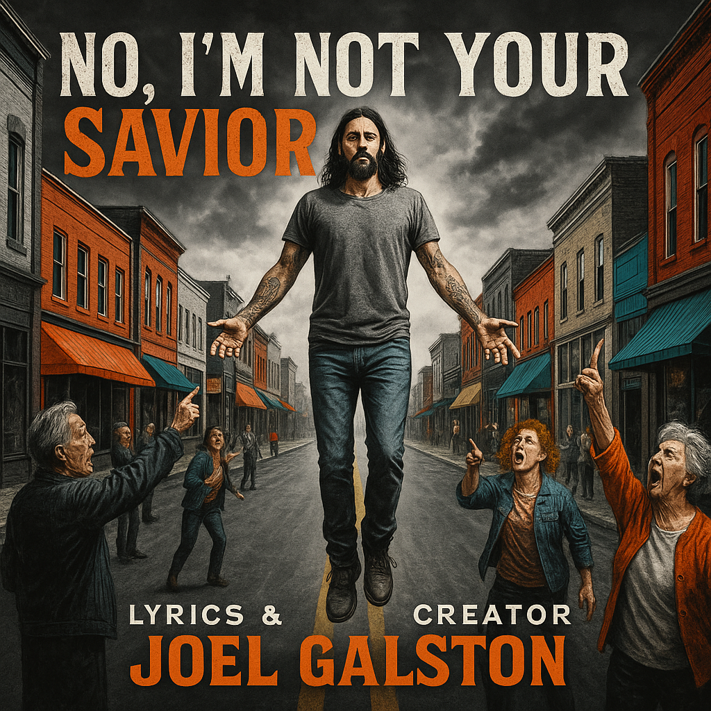 “NO, I’m Not Your Savior” © — cover art by J. Michaels