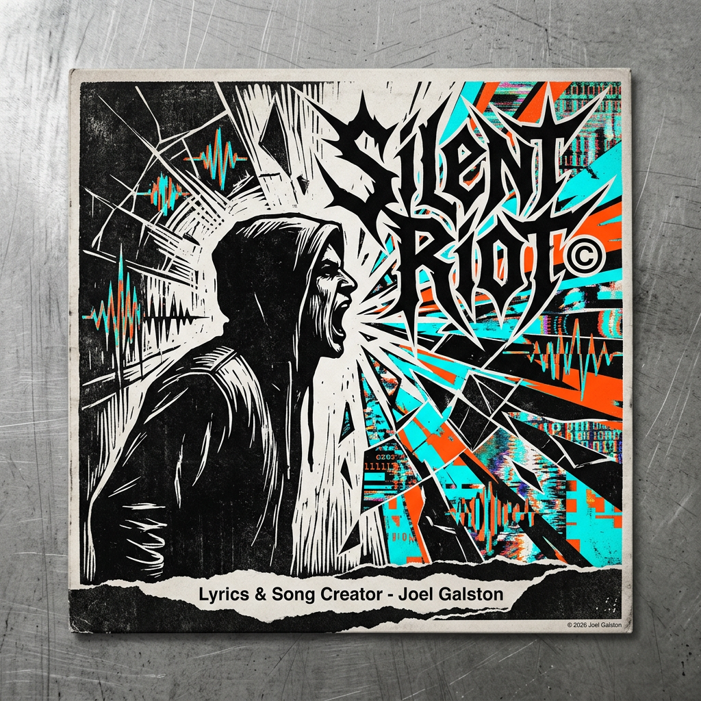 "Silent Riot" © — cover art by J. Michaels
