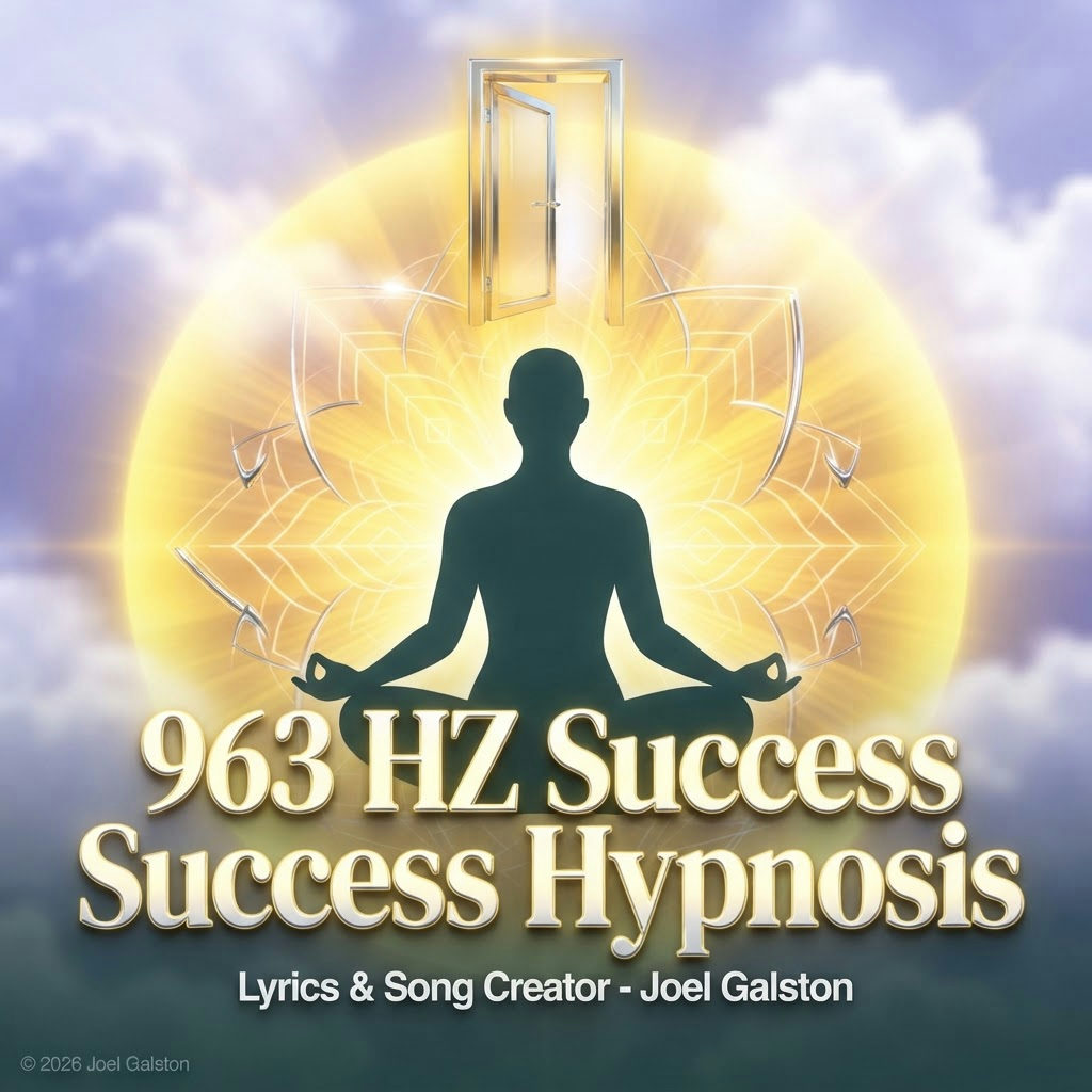 963 HZ Success Hypnosis © — cover art by J. Michaels
