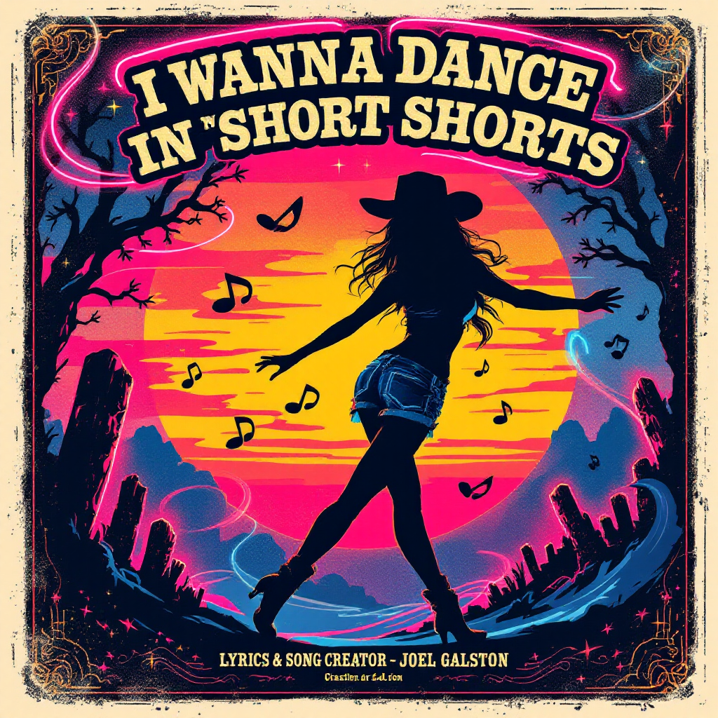 "I Wanna Dance In My Short Shorts" © — cover art by J. Michaels