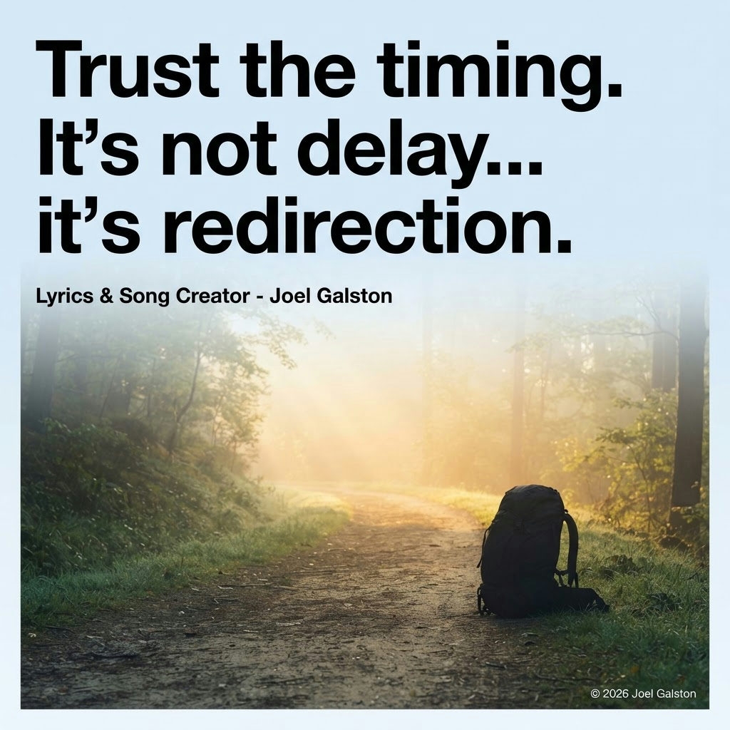 Trust the timing. It's not delay... it's redirection ©. cover art