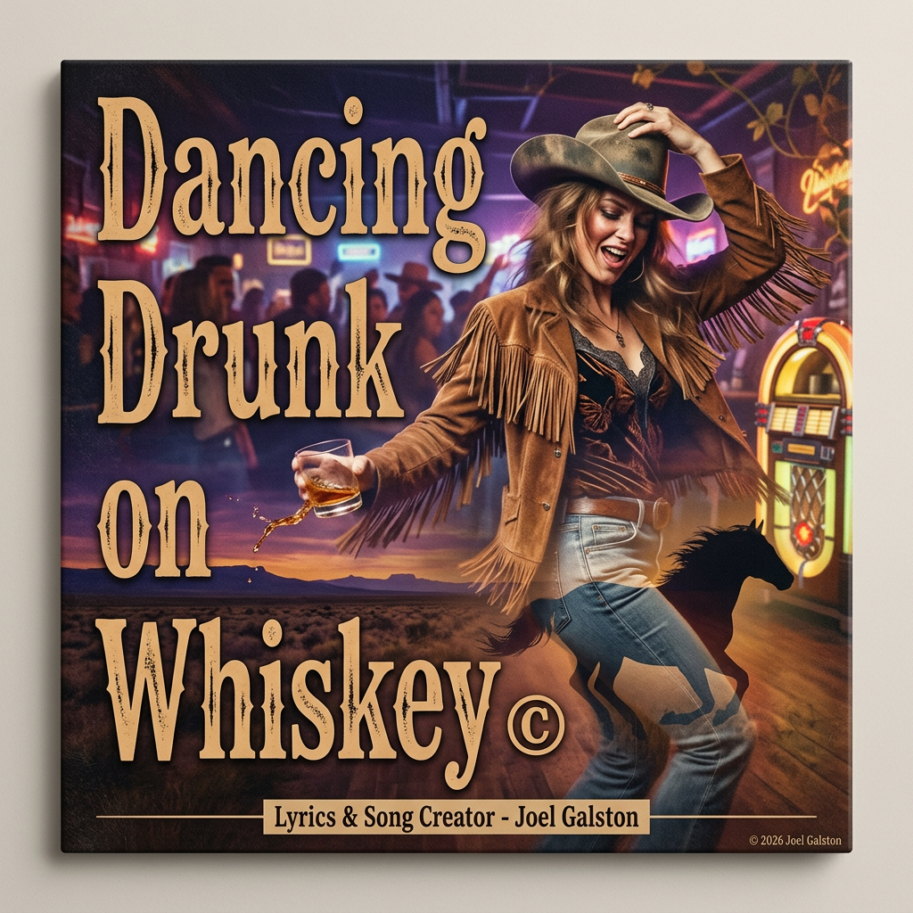 Dancing Drunk on Whiskey © — cover art by J. Michaels