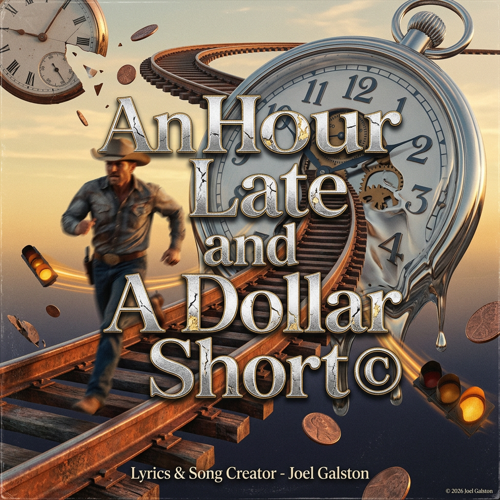 An Hour Late and A Dollar Short © — cover art by J. Michaels