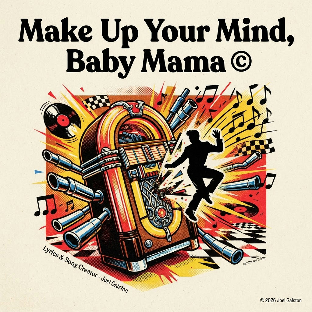 Make Up Your Mind, Baby Mama © — cover art by J. Michaels
