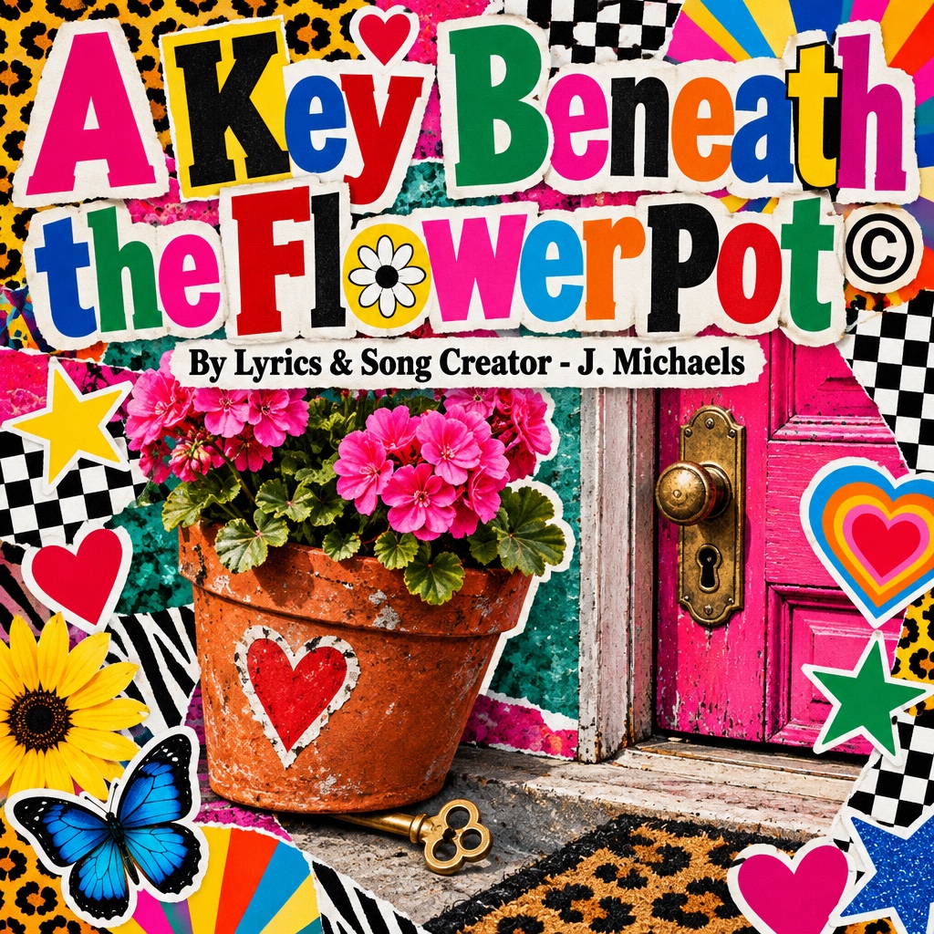 A Key Beneath the Flowerpot © — cover art by J. Michaels