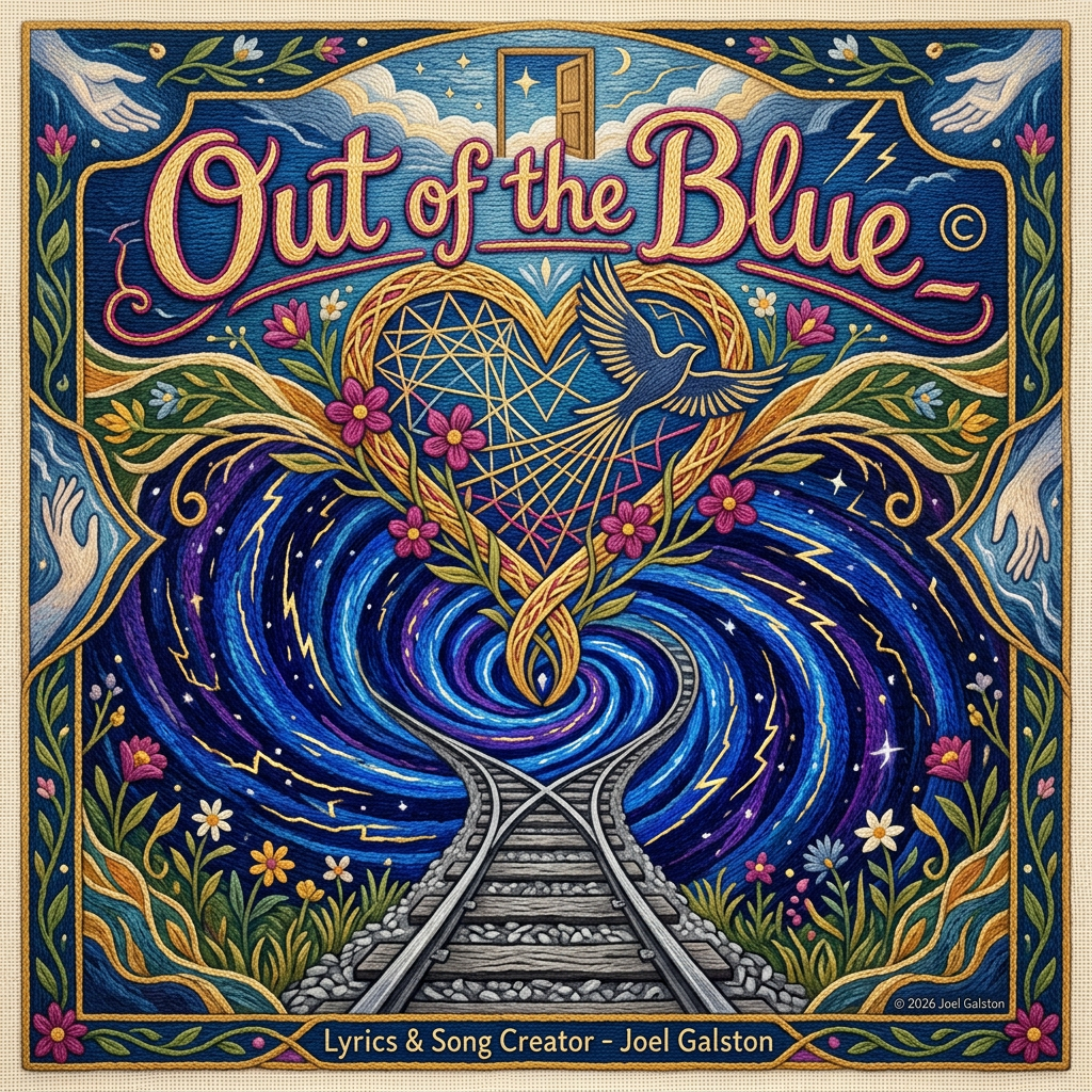 Out of the Blue © — cover art by J. Michaels