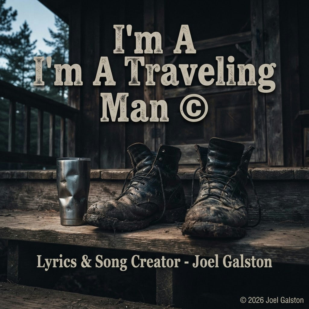 I'm A Traveling Man © — cover art by J. Michaels
